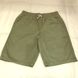 **DONATED** Boys Cat & Jack Pull-On Woven Olive Shorts XL (16)